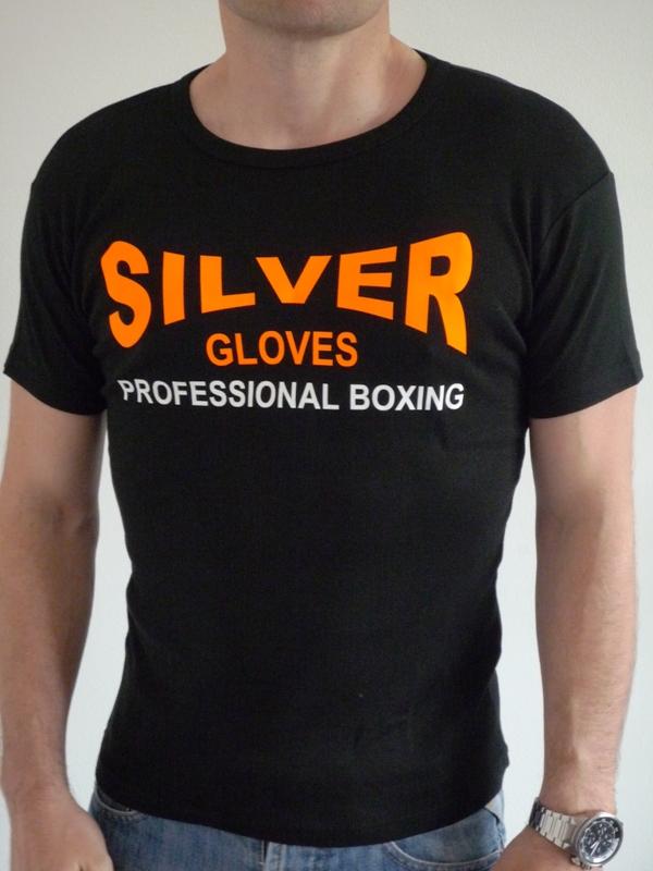 Tee Shirt Silver Gloves Professional